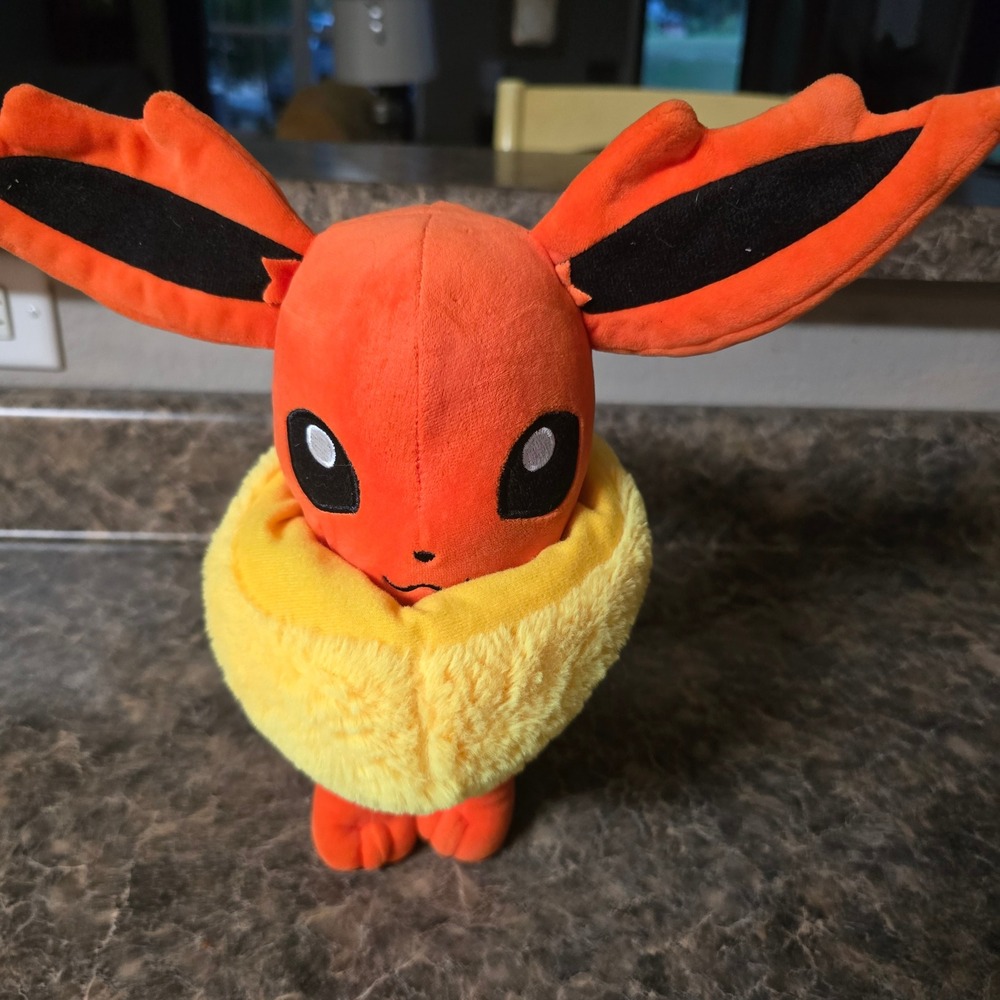 2018 Pokemon Center Japan Flareon Plush 7in Eevee Evolution Nintendo